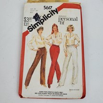 Vintage 1960s Simplicity 5617 Sewing Pattern Miss Pants Size 20 Waist 34 - £8.45 GBP