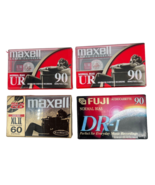 Lot Mixed Audio Cassette Tapes Maxwell UR 90 XL II 60 Fuji DR-I 90 - £11.78 GBP