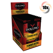 Full Box 10x Packs Jack Links Tender Bites Teriyaki Beef Steak 1.25oz - £32.53 GBP