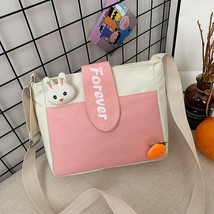 Women Small Canvas Summer Bags 2022 New Small Square Bag Korean Contrast Color S - £51.17 GBP