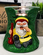 Positive Vibes Gypsy Rasta Gnome With Hat And Bong Electric Tart Oil Burner - $35.99