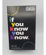If You Know You Know Adult Party Game For Friends Couples Game Night - $362.92 MXN
