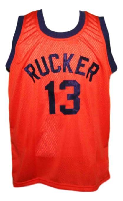 Rucker  13 retro vintage basketball jersey orange   1