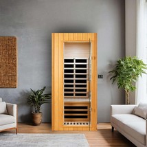 Hemlock Infrared Sauna 1 Person | Detox &amp; Relax - $1,635.99