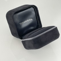 Tiffany Empty Jewelry Ring Box Blue Black Suede Leather Presentation Sto... - €85,71 EUR