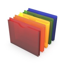 Poly File Jackets 1&quot; Expansion Letter Size Assorted Colors - £17.20 GBP