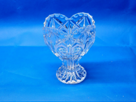 Vintage BLEIKRISTALL Etched And Cut 24% Lead Crystal 6.75” Vase - WEST G... - €15,43 EUR