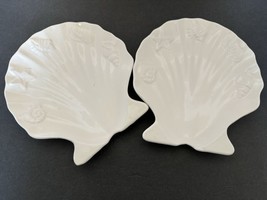 Sapota Clam Seashell Snack Plates Seafood Beach Decor Embossed Various S... - £16.69 GBP