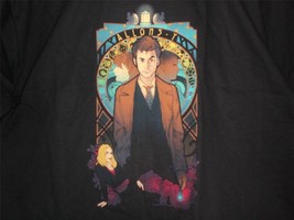 TeeFury Doctor Who XLarge &quot;Allons-y&quot; David Tennant Tribute MeganLara BLACK - $15.00