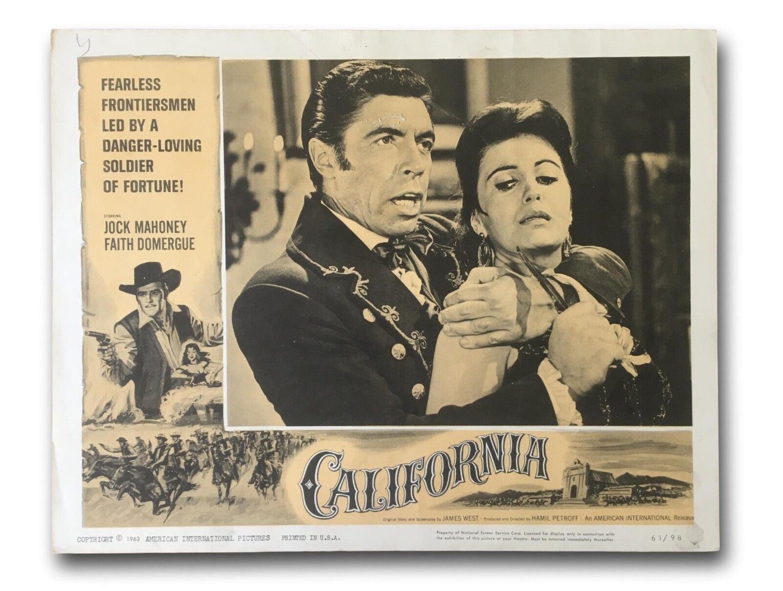 Primary image for "California" Original 11x14 Authentic Lobby Card Photo Poster 1963 Jock Mahoney
