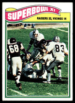 1977 Topps #528 Super Bowl XI SBXI EX-B110 - £15.46 GBP