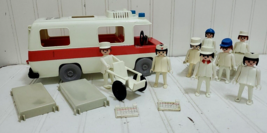 Vtg Playmobil Geobra Ambulance Rescue Figures Lot Nurses Doctor Cots Wheelchair - £26.24 GBP