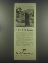 1954 Ford Motor Company Ad - No m.p.g. for the Centurion - £14.50 GBP