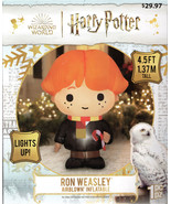 HARRY POTTER GEMMY 881834 RON WEASLEY CHRISTMAS INFLATABLE 4.5&#39; - NEW! - $34.98