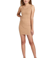 Wild Fable Women&#39;s Camel Beige Sleeveless Seamed Bodycon Dress w/ Defect... - $274.38 MXN
