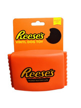 Reese’s Peanut Butter Cups Plastic Squishy Orange Dog Toy 5x3 Inches APROX - £21.71 GBP