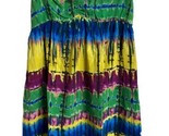 Tie Died Dress Beach Coverup Sleeveless Size S Tag Removed - $8.11