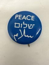OLD VINTAGE  PEACE PIN BACK BUTTON COLLECTIBLE - $180.99 MXN