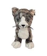 IKEA Kitty Cat Plush Stuffed Animal Soft Toy Gray White Lilleplutt 9&quot; - £8.07 GBP