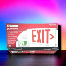 Dual Color Red Green LED Exit Sign Utilitech Model OMG-100 007097 NEW Op... - $455.35 MXN