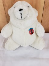 1993 Coca-Cola  COKE 8&quot; POLAR Bear  Plush Stuffed Animal  Toy 1993 Arctic W14 - £7.78 GBP