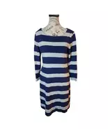 Old Navy Blue Striped Crew Neck Sweater Dress Size Medium - $14.00