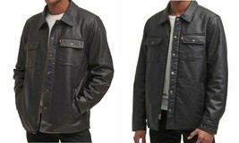 levi&#39;s men&#39;s sherpa lined faux leather jacket - $64.99