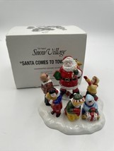 Dept 56 Snow Village Accessory Santa Comes To Town, 1995 #54771 W/BOX - £16.49 GBP