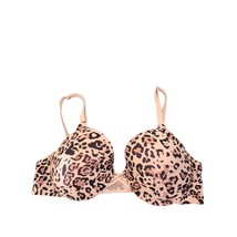 Maidenform Bra 36B Womens Brown Black Animal Print Underwired Push Up - $21.00