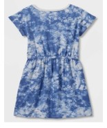 Cat &amp; Jack Girls&#39; Dress Blue White Tie Dye Cotton Dress M 7-8 New - £6.76 GBP