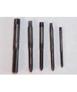 5 VINTAGE TAPS VERMONT 6-32, 10-32, 12-28, 1/4-20, 5/16-18 N.C 4 EXCELLE... - $29.57 CAD