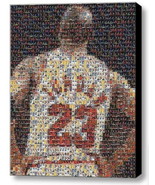Framed Michael Jordan Jersey Card Mosaic 9X11 Limited Edition Art Print ... - £15.02 GBP