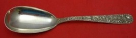 Repousse by Kirk Sterling Silver Berry Spoon Ovoid 9 1/2&quot; Serving Antique - £165.79 GBP