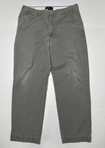 Polo Ralph Lauren Gray Chino Pants Lived In Look Men Size 35 (Measure 33x29) - £11.54 GBP