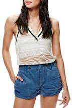 FREE PEOPLE Womens Shorts Herringbones Slim Stylish Blue Size US 4 OB560114  - £35.28 GBP