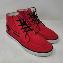 Polo Ralph Lauren Lander Chukka Boots Red Canvas Sneakers Casual Shoes Size 10.5 - $33.87