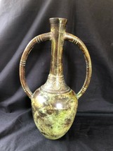 Vintage / antique  Japanese Patinated Bronze handled  Vase. Unica - £164.46 GBP