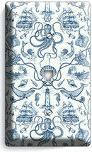 TOILE NAUTICAL MERMAID LIGHTHOUSE BOAT PHONE TELEPHONE COVER PLATE ROOM ... - £8.74 GBP