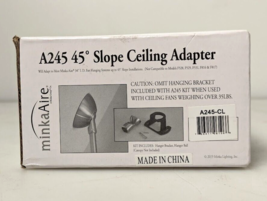 MinkaAire 45-Degree Sloped Ceiling Slant Adapter Vaulted Kit in Coal A24... - $19.31