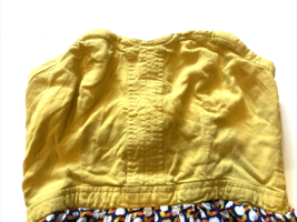 Xhilaration Dress Womens Small Yellow Strapless Apple Pattern Bustier Summer - £7.02 GBP