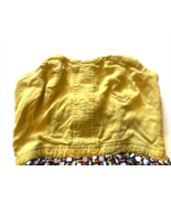 Xhilaration Dress Womens Small Yellow Strapless Apple Pattern Bustier Su... - £6.92 GBP