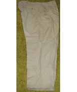 Men&#39;s Khaki Cotton Poly PANTS Size 48 x 32 George - €6,85 EUR
