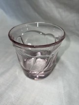 Vintage Noritake Sweet Swirl Pink Double Old Fashioned Glass 4&quot; juice low ball - £13.28 GBP