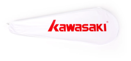 Kawasaki Badminton Racket Full Case Racquet Case Cover Bag White Red 1pc - $15.21