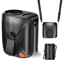VOSFEEL 2025 Portable Waist Fan 10000mAh 6 Speeds 16000RPM Black - $336.24 MXN