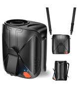 VOSFEEL 2025 Portable Waist Fan 10000mAh 6 Speeds 16000RPM Black - $336.24 MXN