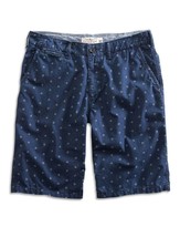 Lucky Brand Men&#39;s Indigo Print Flat Front Short 7M20595 Size 28 - £39.95 GBP