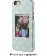 NEW Modal iPhone 6/6s LIGHT BLUE Picture Frame Cell Phone Case Dots MD-M... - £4.61 GBP