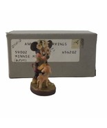 Anri Woodcarvings Disney Figurine Minnie Miniature Alpine Wood Wooden Mi... - £73.35 GBP