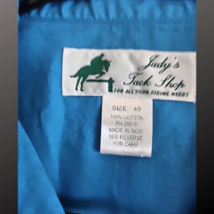 Judys Tack Shop Blue Long Sleeve Riding Shirt Size 40 Women's English Hunt Seat image 3